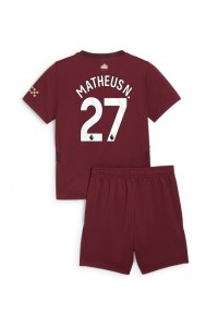 Manchester City Matheus Nunes #27 Babytruitje 3e tenue Kind 2024-25 Korte Mouw (+ Korte broeken)